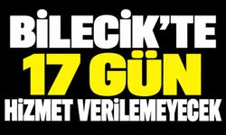 17 GÜN HİZMET VEREMEYECEK