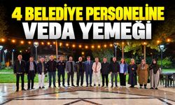 BİLECİK'TE 4 BELEDİYE PERSONELİNE VEDA YEMEĞİ