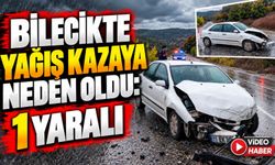 YAĞIŞ KAZAYA NEDEN OLDU: 1 YARALI