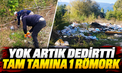 1 GÜNDE 1 RÖMORK ATIK TOPLANDI