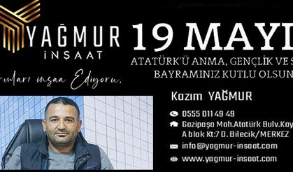 19 MAYIS ATATÜRK’Ü ANMA, GENÇLİK VE SPOR BAYRAMI KUTLU OLSUN