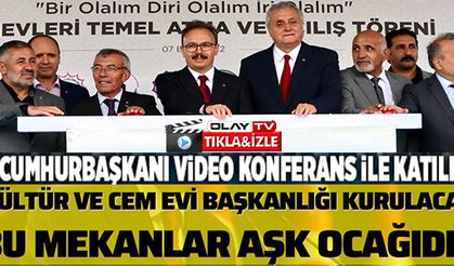 HACI BEKTAŞ-I VELİ KÜLTÜR VE SOSYAL DAYANIŞMA MERKEZİNİN TEMELİ ATILDI