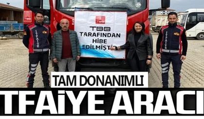TAM DONANIMLI İTFAİYE HİBE EDİLDİ