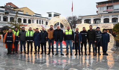 100. YIL ÇARŞI MEYDAN YILBAŞINA ÖZEL IŞIL IŞIL OLDU