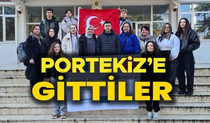 STAJ PROGRAMI İÇİN PORTEKİZ’E GİTTİLER