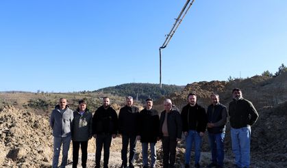 5 BİN TONLUK DEPO İÇİN İLK BETON DÖKÜLDÜ