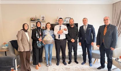 "İYİLİK OSMANELİ'NİN KUMAŞINDA VAR PROJESİ" KAPSAMINDA YENİ DOĞAN BEBEĞE DESTEK