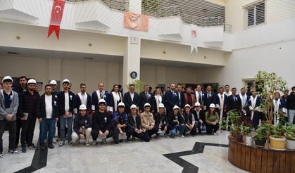 GELECEĞİN MÜHENDİSLERİ İLK BARETLERİNİ TAKTI