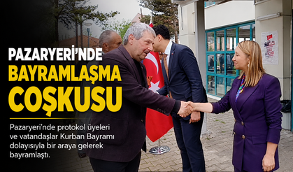 PAZARYERİ'NDE BAYRAMLAŞMA COŞKUSU