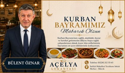 AÇELYA LOKANTASINDAN KURBAN BAYRAMI MESAJI