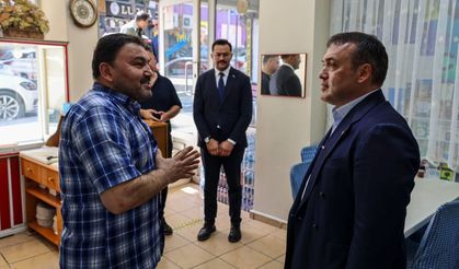 VALİ SÖZER, ÇARŞI ESNAFINI ZİYARET ETTİ