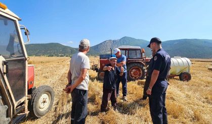 BİÇERDÖVER OPERATÖRLERİNE YANGIN EĞİTİMİ