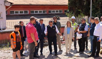 VALİ SÖZER 8 OKULDAKİ EĞİTİM YATIRIMLARINI SAHADA İNCELEDİ