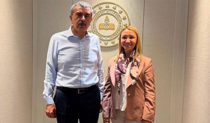 PAZARYERİ'NİN EĞİTİM İHTİYAÇLARI BAKAN TEKİN'E AKTARILDI