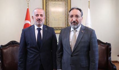 MÜFTÜ DİKMEN, DİYANET İŞLERİ BAŞKANI ARPAGUŞ İLE BİR ARAYA GELDİ
