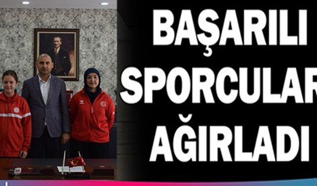 BAŞARILI SPORCULARI AĞIRLADI