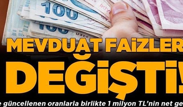 MEVDUAT FAİZLERİ DEĞİŞTİ!