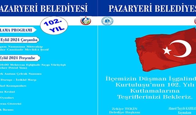 PAZARYERİ BELEDİYESİ KUTLAMA PROGRAMI