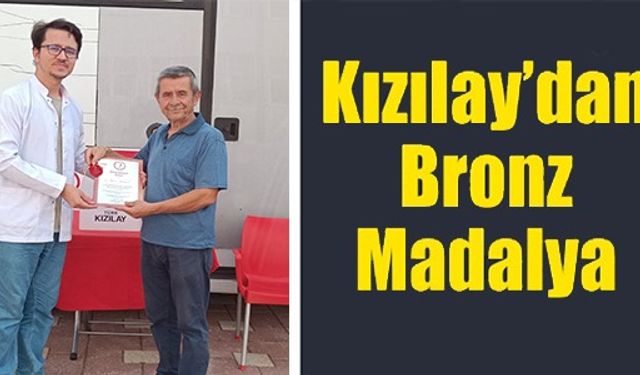 KIZILAYDAN BRONZ MADALYA