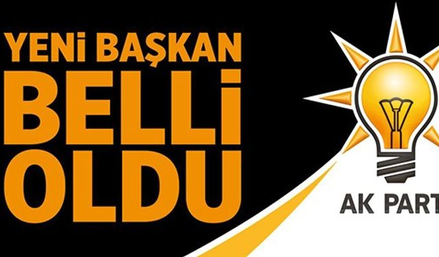 YENİ BAŞKAN BELLİ OLDU