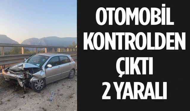 OTOMOBİL KONTROLDEN ÇIKTI