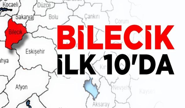 BİLECİK İLK 10'DA