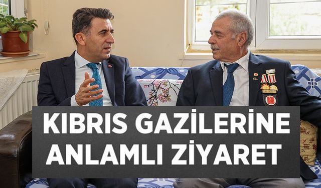 KIBRIS GAZİLERİNE ANLAMLI ZİYARET