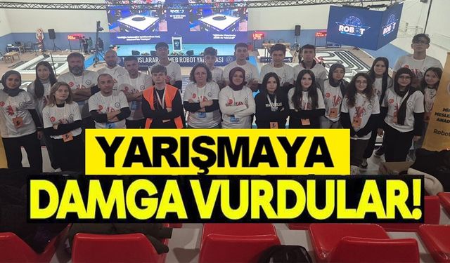 ROBOT TAKIMI YARIŞMAYA DAMGA VURDU