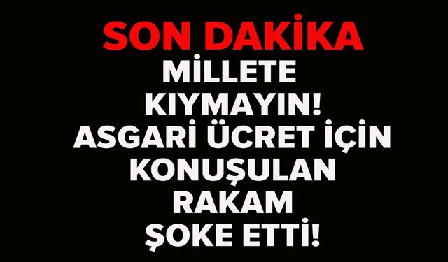 ASGARİ ÜCRET ZAMMIYLA İLGİLİ KAFA KARIŞTIRAN İKİ RAKAM!