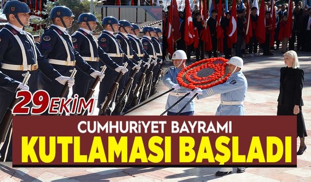 29 EKİM CUMHURİYET BAYRAMI KUTLAMALARI BAŞLADI