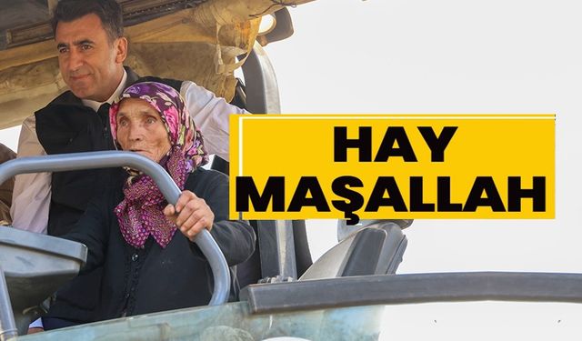 VALİ AYGÖL, GÜLSÜM TEYZE İLE ASFALT MAKİNESİNİ KULLANDI