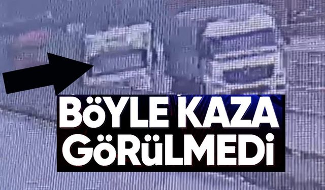 BÖYLE KAZA GÖRÜLMEDİ!