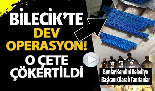 BELEDİYELERE AİT SAHTE KAŞE YAPARAK VURGUN YAPAN ÇETE ÇÖKERTİLDİ