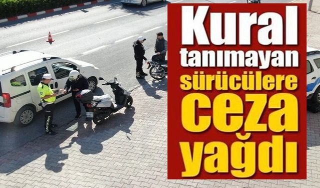 BİLECİK'TE MOTOSİKLET SÜRÜCÜLERİNE CEZA YAĞDI