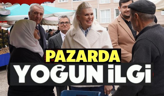 BAŞKAN SUBAŞI'YA PAZARDA YOĞUN İLGİ