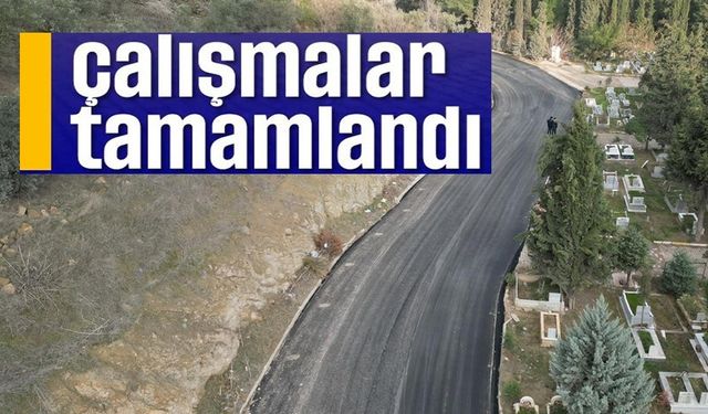 OSMANELİ MEZARLIĞINDA Kİ YOL ÇALIŞMALARI TAMAMLANDI