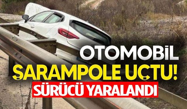 BİLECİK'TE OTOMOBİL ŞARAMPOLE UÇTU: 1 YARALI