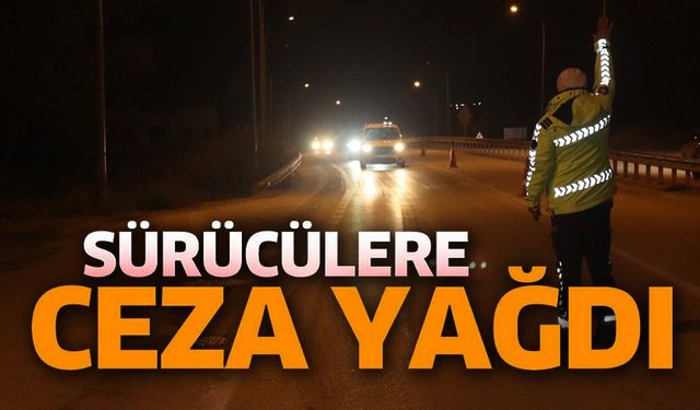 BİLECİK'TE 226 ARAÇ VE SÜRÜCÜLERE CEZA YAĞDI