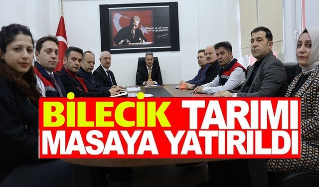 BİLECİK TARIMI MASAYA YATIRILDI