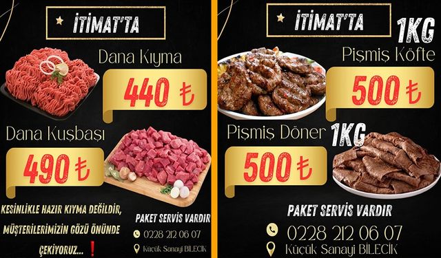 1 KİLO PİŞMİŞ KÖFTE 500 TL