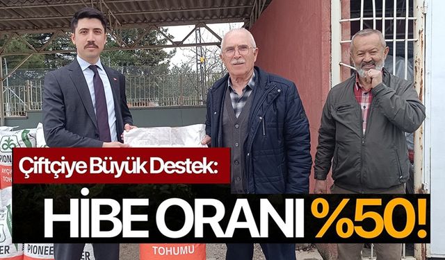 ÇİFTÇİYE YÜZDE 50 HİBELİ AYÇİÇEĞİ TOHUMU