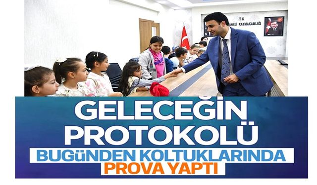 İLKOKUL ÖĞRENCİLERİ KAYMAKAM VE BELEDİYE BAŞKANI OLDU