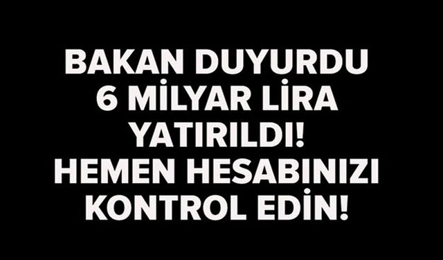 BAKAN YUMAKLI AÇIKLADI