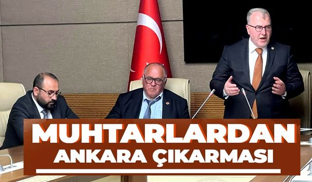 MUHTARLARDAN ANKARA ÇIKARTMASI