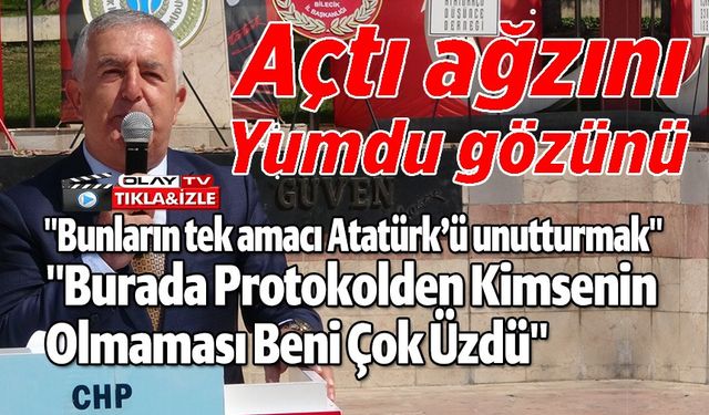 CHP İL BAŞKANI ALİ ÖZDEMİR'DEN SERT TEPKİ