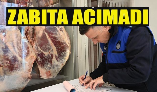 BOZÜYÜK'TE KASAP VE ET REYONLARINA DENETİM