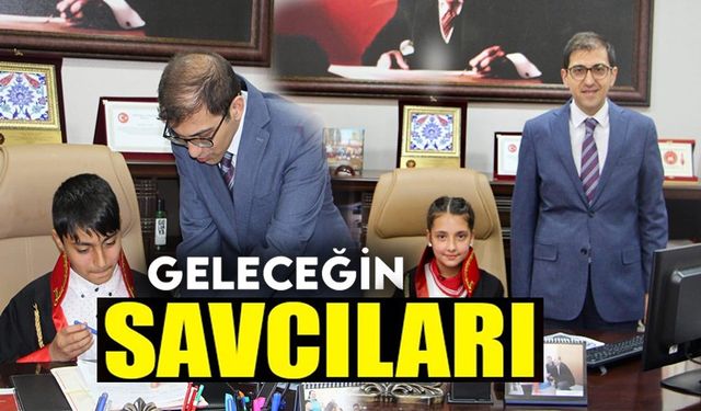 MİNİK ÖĞRENCİLER CUMHURİYET BAŞSAVCISI OLDULAR