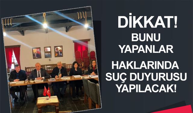 PARKLARA ZARAR VERİLMESİ HALİNDE SUÇ DUYURUSU
