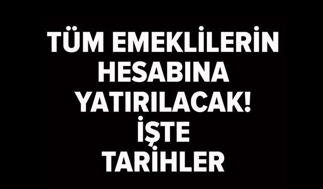 EMEKLİYE BAYRAM İKRAMİYESİ ÖDEME TARİHİ BELLİ OLDU