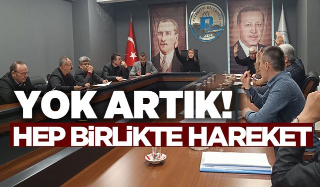 PAZARYERİ BELEDİYE MECLİSİNDE MHP, CHP VE YRP'DEN ORTAK ÖNERGE